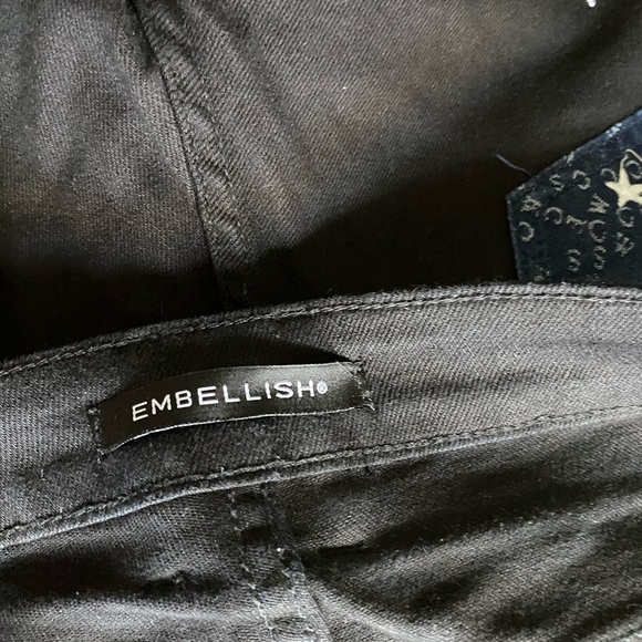 Embellish brand denim jeans black waist 42 - Picture 4 of 5